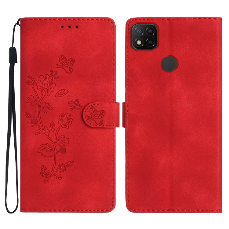 Custodia portafoglio in pelle con motivo farfalla per Xiaomi Redm