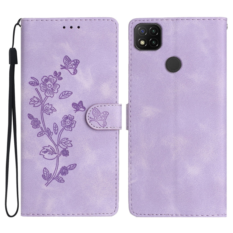 Custodia portafoglio in pelle con motivo farfalla per Xiaomi Redm