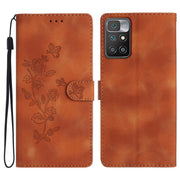 Custodia per telefono in pelle con motivo a farfalla in rilievo, For Xiaomi Redmi 10, For Xiaomi Mi 11 Lite, For Xiaomi Mi 11 Ultra, For Xiaomi Mi 11 Pro