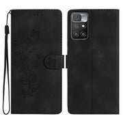 Custodia per telefono in pelle con motivo a farfalla in rilievo, For Xiaomi Redmi 10, For Xiaomi Mi 11 Lite, For Xiaomi Mi 11 Ultra, For Xiaomi Mi 11 Pro