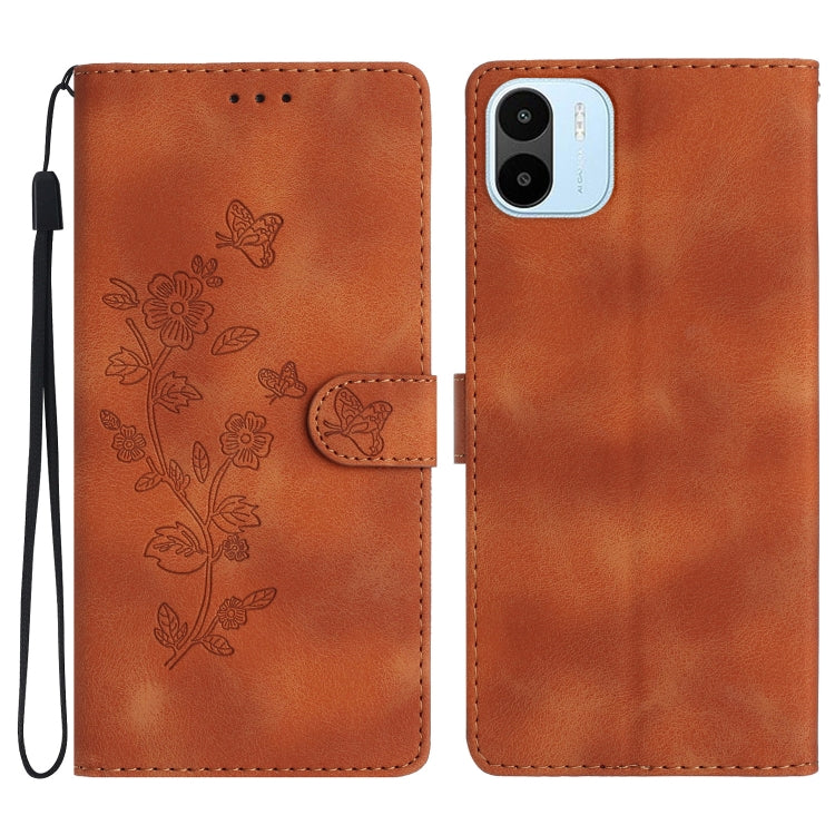 Custodia portafoglio in pelle con motivo farfalla per Xiaomi 12T