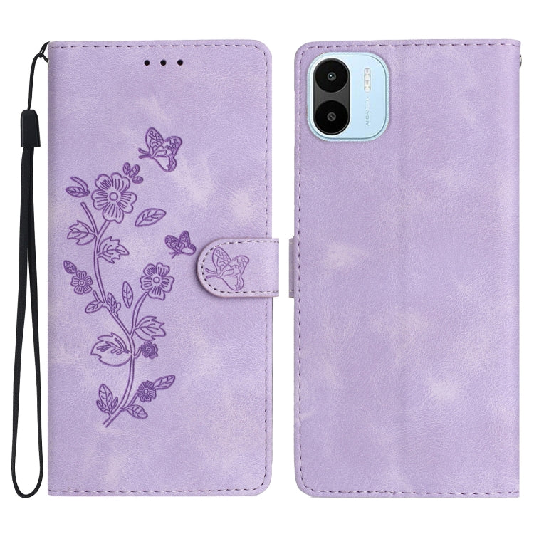 Custodia portafoglio in pelle con motivo farfalla per Xiaomi 12T