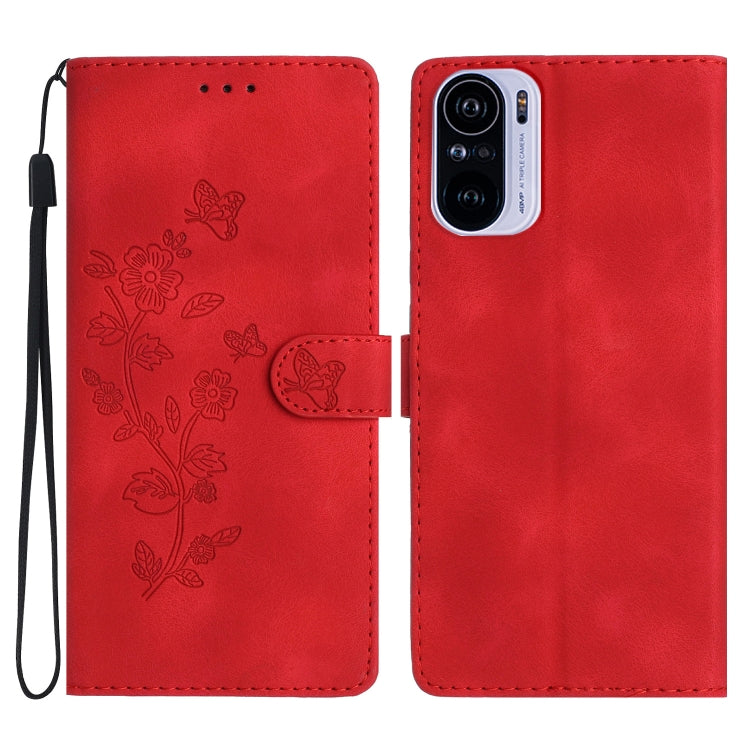 Custodia portafoglio in pelle con motivo farfalla per Xiaomi Redm