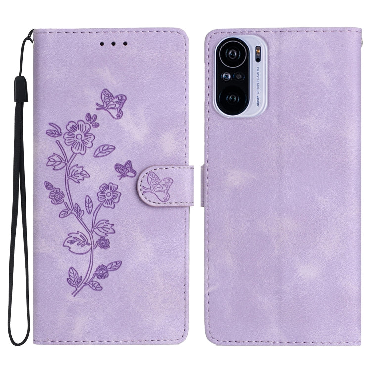 Custodia portafoglio in pelle con motivo farfalla per Xiaomi Redm
