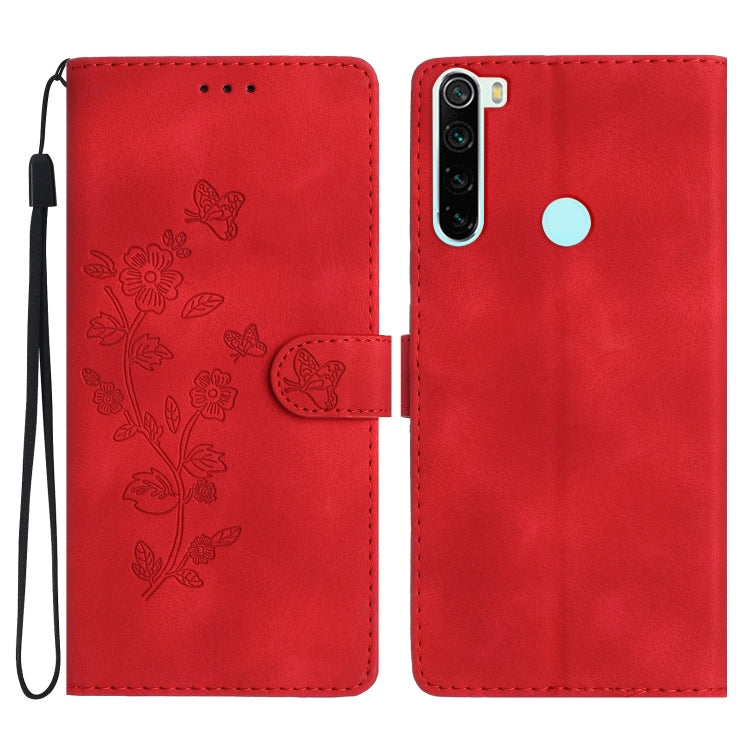 Custodia portafoglio in pelle con motivo farfalla per Xiaomi Redm