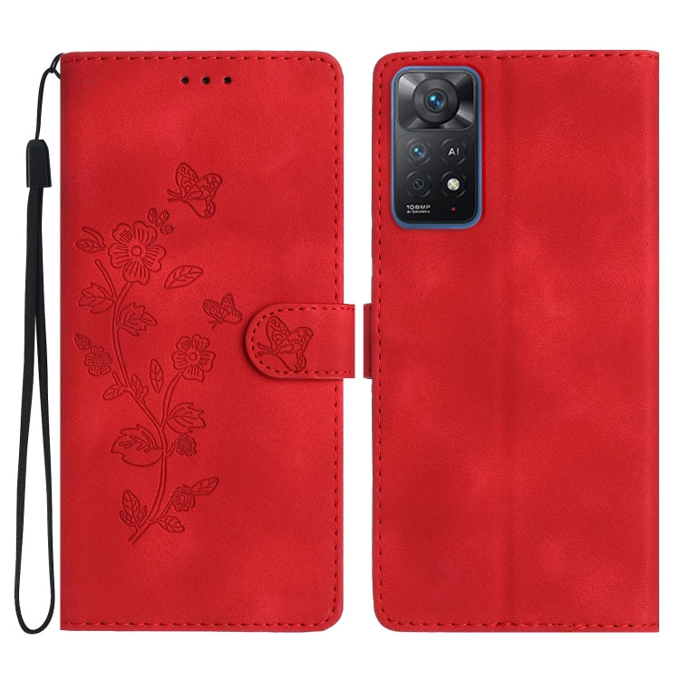 Custodia portafoglio in pelle con motivo farfalla per Xiaomi 12T