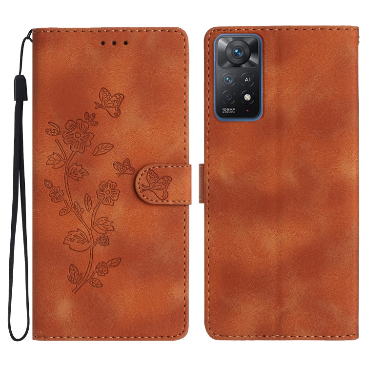 Custodia portafoglio in pelle con motivo farfalla per Xiaomi 12T