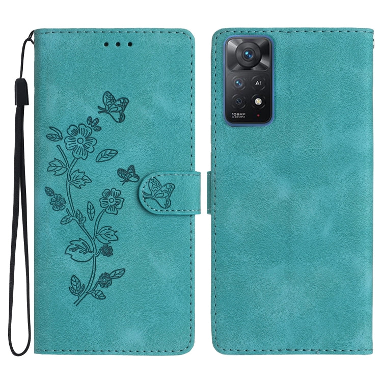 Custodia portafoglio in pelle con motivo farfalla per Xiaomi 12T
