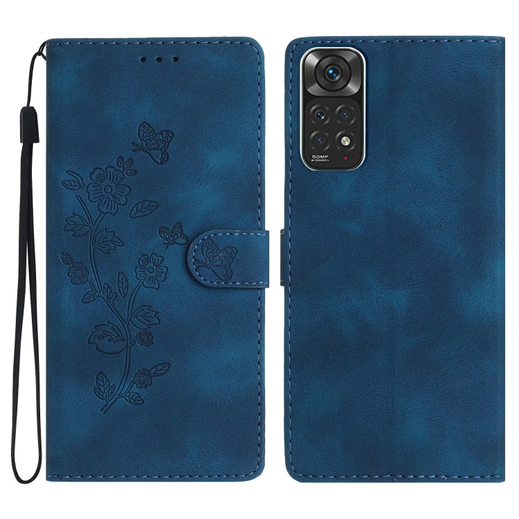 Custodia portafoglio in pelle con farfalla per Xiaomi Redmi 10C