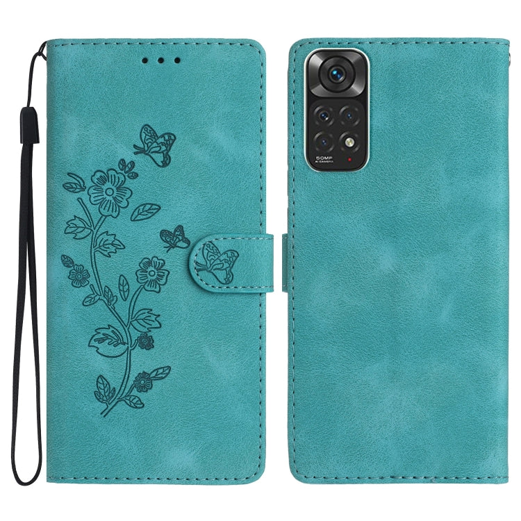 Custodia portafoglio in pelle con farfalla per Xiaomi Redmi 10C