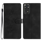 Custodia portafoglio in pelle con farfalla per Xiaomi Redmi 10C
