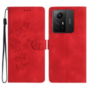 Custodia per telefono in pelle con motivo a farfalla in rilievo, For Xiaomi Redmi Note 12S, For Xiaomi Redmi 13C 4G, For Xiaomi Redmi Note 12 Pro 5G, For Xiaomi 13T