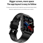 ET540 1,91 pollici IP67 Smart Watch con cinturino in silicone impermeabile, supporto ECG / misurazione non invasiva della glicemia, ET540 (Black), ET540 (Blue), ET540 (Red)