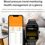 ET540 1,91 pollici IP67 Smart Watch con cinturino in silicone impermeabile, supporto ECG / misurazione non invasiva della glicemia, ET540 (Black), ET540 (Blue), ET540 (Red)