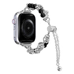 Cinturino in metallo con cinturino in perle, For Apple Watch Ultra 49mm, For Apple Watch SE 2023 44mm, For Apple Watch 8 41mm, For Apple Watch SE 2023 40mm, For Apple Watch 8 45mm, For Apple Watch Ultra 2 49mm