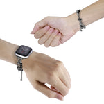 Cinturino in metallo con cinturino in perle, For Apple Watch 4 44mm, For Apple Watch 4 40mm, For Apple Watch 3 38mm, For Apple Watch 3 42mm, For Apple Watch 2 42mm, For Apple Watch 2 38mm