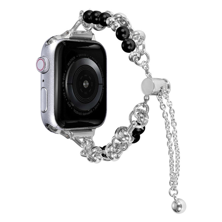 Cinturino in metallo con cinturino in perle, For Apple Watch 4 44mm, For Apple Watch 4 40mm, For Apple Watch 3 38mm, For Apple Watch 3 42mm, For Apple Watch 2 42mm, For Apple Watch 2 38mm
