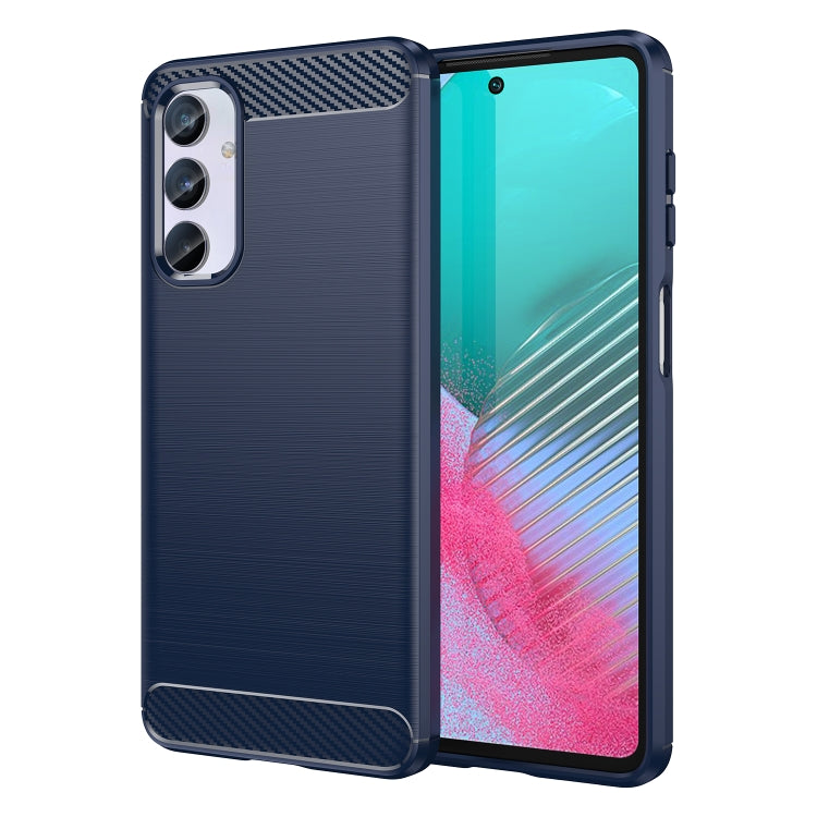Custodia per telefono TPU in fibra di carbonio con trama spazzolata, For Samsung Galaxy A05, For Samsung Galaxy A25 5G, For Samsung Galaxy F54 5G, For Samsung Galaxy S23 FE