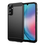 Custodia per telefono TPU in fibra di carbonio con trama spazzolata, For Samsung Galaxy A05, For Samsung Galaxy A25 5G, For Samsung Galaxy F54 5G, For Samsung Galaxy S23 FE