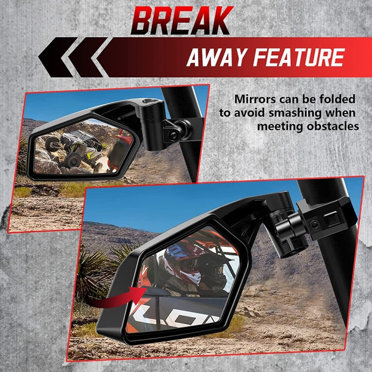Per specchietto retrovisore per fuoristrada Can-Am BRP UTV Maverick X3, UTV-17 Original, UTV-17B Upgrade, UTV-17C With Light, UTV-17D, UTV-17D With Light