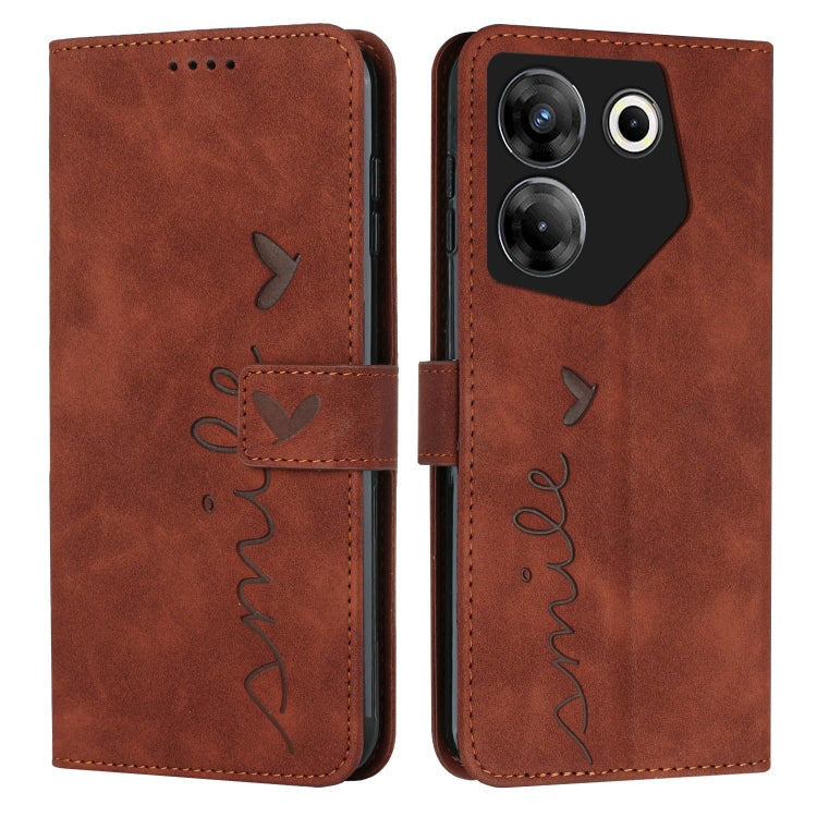 Custodia portafoglio in pelle per Tecno Camon 20 Premier