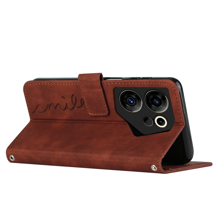 Custodia portafoglio in pelle per Tecno Camon 20 Premier