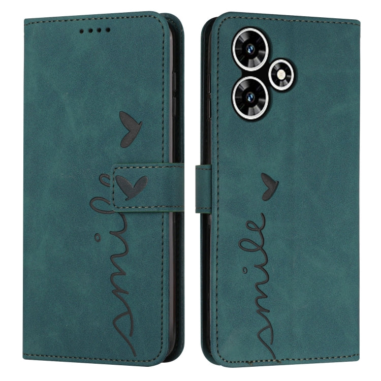 Custodia per telefono in pelle con motivo a cuore Skin Feel, For Infinix Hot 30, For Infinix Note 30 VIP