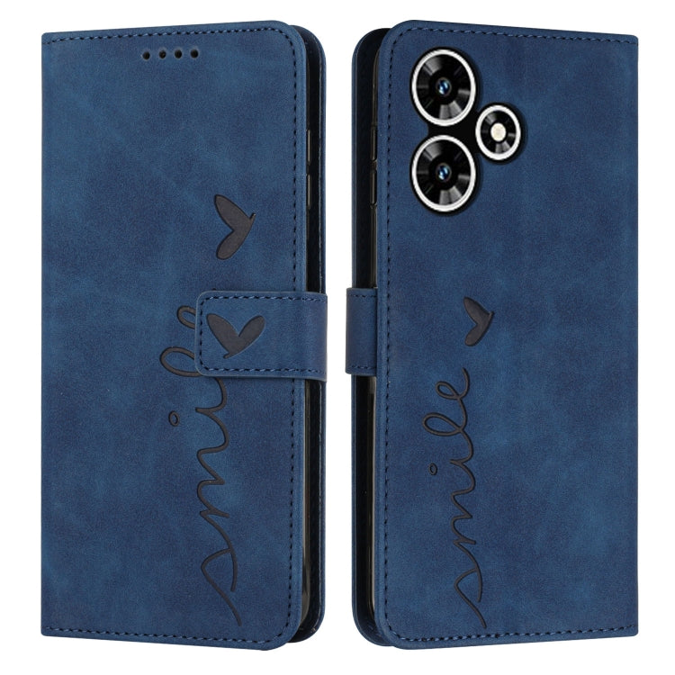 Custodia per telefono in pelle con motivo a cuore Skin Feel, For Infinix Hot 30 Play NFC, For Infinix Note 30/Note 30 5G, For Infinix Note 30i, For Infinix Note 30 Pro