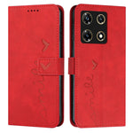Custodia per telefono in pelle con motivo a cuore Skin Feel, For Infinix Hot 30 Play NFC, For Infinix Note 30/Note 30 5G, For Infinix Note 30i, For Infinix Note 30 Pro