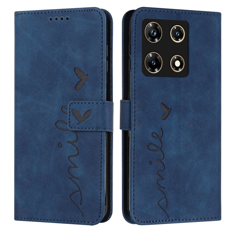 Custodia per telefono in pelle con motivo a cuore Skin Feel, For Infinix Hot 30 Play NFC, For Infinix Note 30/Note 30 5G, For Infinix Note 30i, For Infinix Note 30 Pro