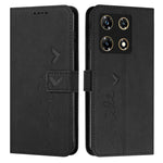 Custodia per telefono in pelle con motivo a cuore Skin Feel, For Infinix Hot 30 Play NFC, For Infinix Note 30/Note 30 5G, For Infinix Note 30i, For Infinix Note 30 Pro