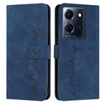 Custodia per telefono in pelle con motivo a cuore Skin Feel, For Infinix Hot 30 Play NFC, For Infinix Note 30/Note 30 5G, For Infinix Note 30i, For Infinix Note 30 Pro