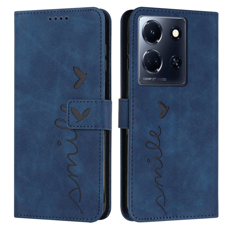 Custodia per telefono in pelle con motivo a cuore Skin Feel, For Infinix Hot 30 Play NFC, For Infinix Note 30/Note 30 5G, For Infinix Note 30i, For Infinix Note 30 Pro