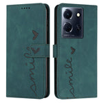 Custodia per telefono in pelle con motivo a cuore Skin Feel, For Infinix Hot 30 Play NFC, For Infinix Note 30/Note 30 5G, For Infinix Note 30i, For Infinix Note 30 Pro