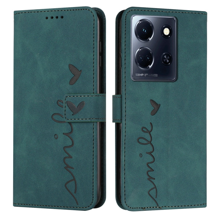 Custodia per telefono in pelle con motivo a cuore Skin Feel, For Infinix Hot 30 Play NFC, For Infinix Note 30/Note 30 5G, For Infinix Note 30i, For Infinix Note 30 Pro