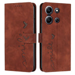 Custodia per telefono in pelle con motivo a cuore Skin Feel, For Infinix Hot 30 Play NFC, For Infinix Note 30/Note 30 5G, For Infinix Note 30i, For Infinix Note 30 Pro