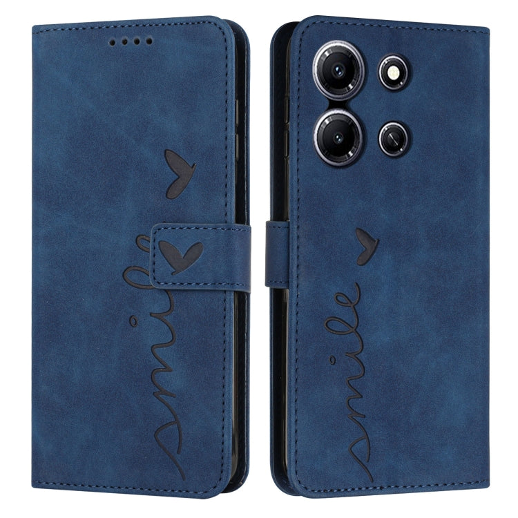 Custodia per telefono in pelle con motivo a cuore Skin Feel, For Infinix Hot 30 Play NFC, For Infinix Note 30/Note 30 5G, For Infinix Note 30i, For Infinix Note 30 Pro