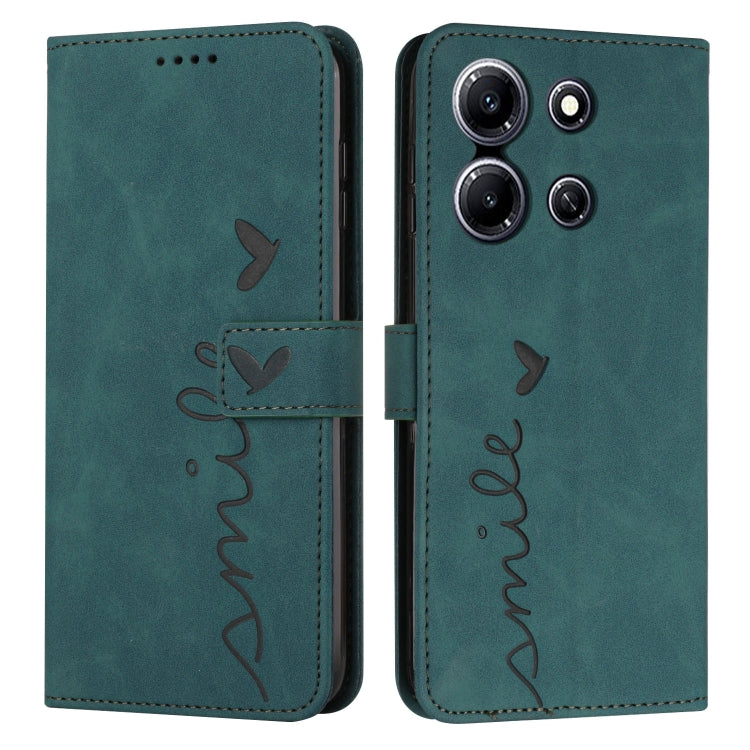 Custodia per telefono in pelle con motivo a cuore Skin Feel, For Infinix Hot 30 Play NFC, For Infinix Note 30/Note 30 5G, For Infinix Note 30i, For Infinix Note 30 Pro
