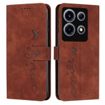 Custodia per telefono in pelle con motivo a cuore Skin Feel, For Infinix Hot 30, For Infinix Note 30 VIP