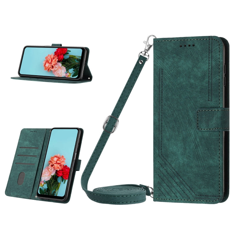 Custodia in pelle con cordino per OPPO A38 e A58