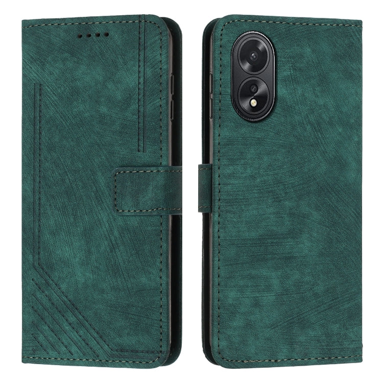 Custodia in pelle con cordino per OPPO A38 e A58