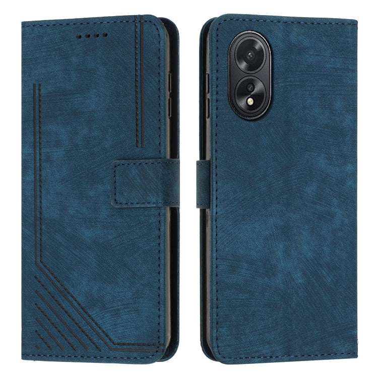 Custodia in pelle con cordino per OPPO A38 e A58