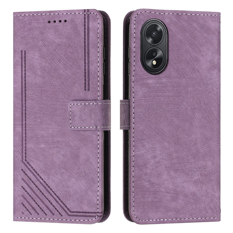 Custodia in pelle con cordino per OPPO A38 e A58