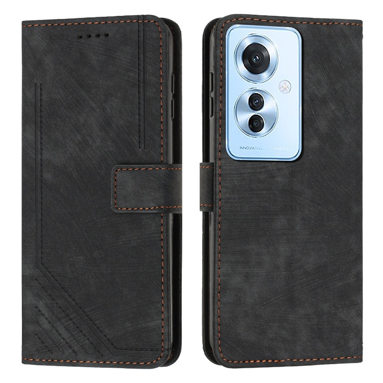 Custodia in pelle con cordino per OPPO A6x 5G e A6 5G