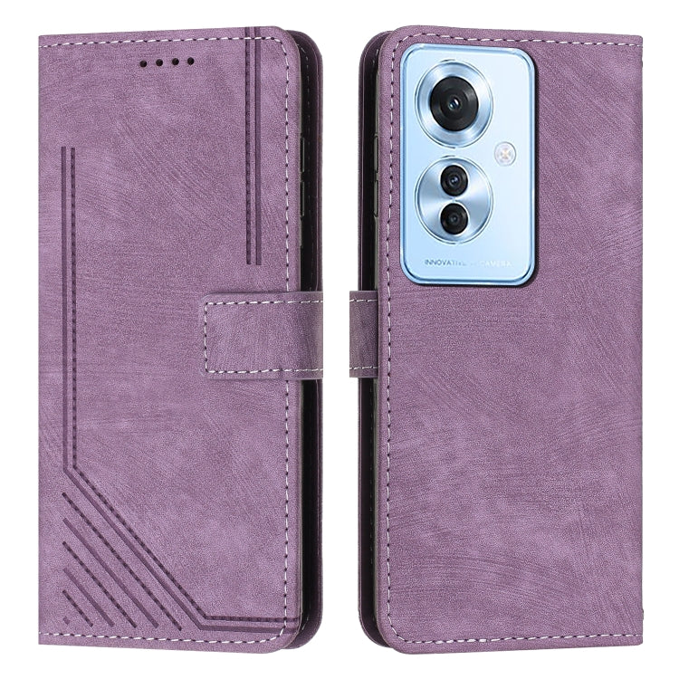Custodia in pelle con cordino per OPPO A6x 5G e A6 5G