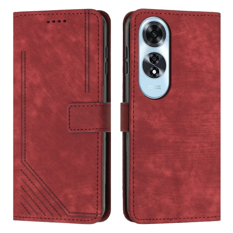 Custodia in pelle con cordino per OPPO A6x 5G e A6 5G