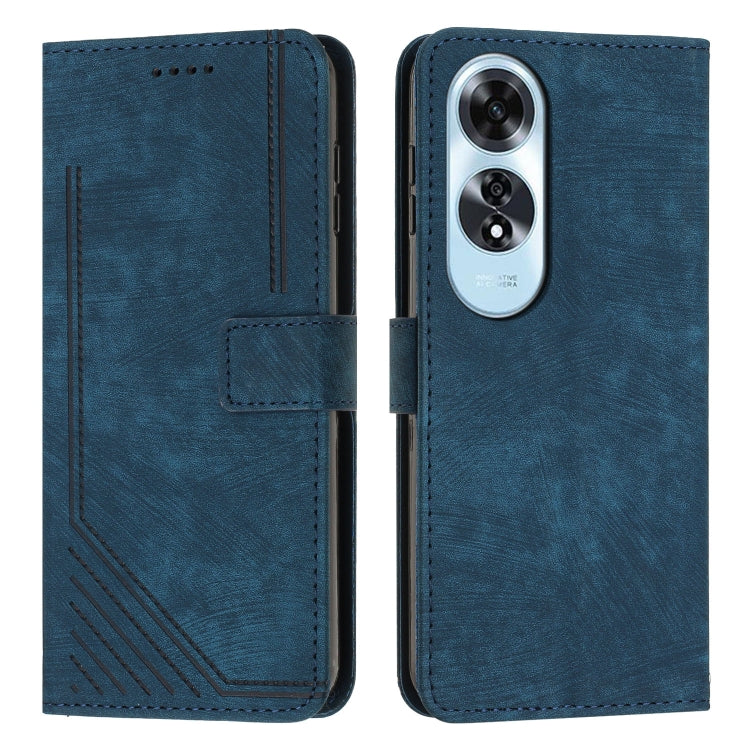 Custodia in pelle con cordino per OPPO A6x 5G e A6 5G