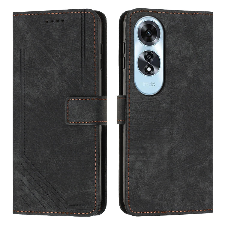 Custodia in pelle con cordino per OPPO A6x 5G e A6 5G