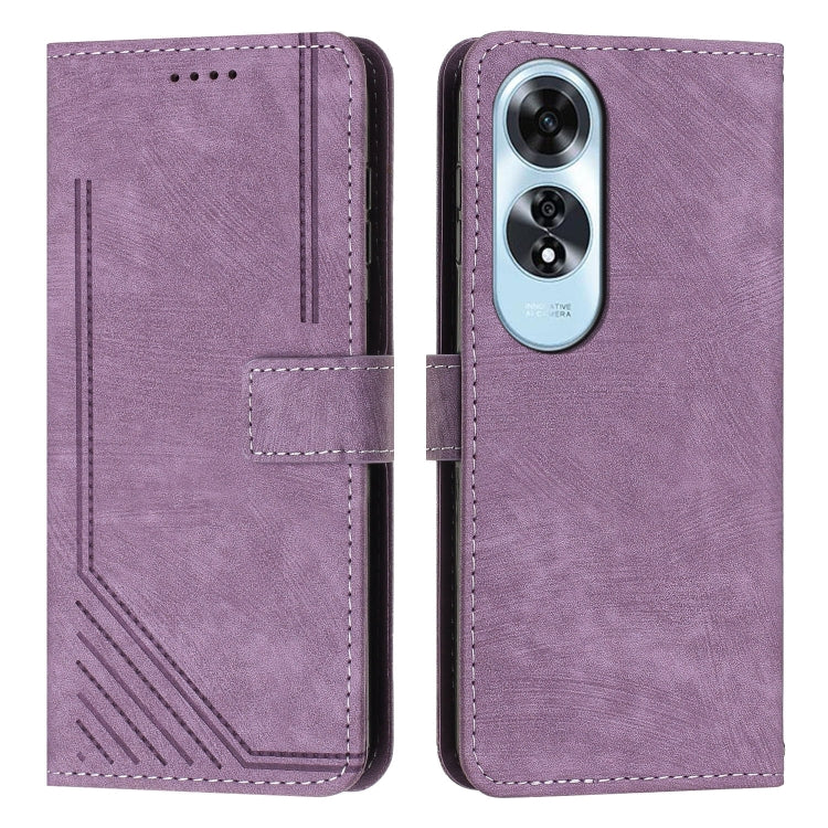 Custodia in pelle con cordino per OPPO A6x 5G e A6 5G