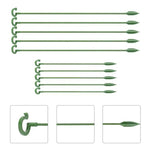10pcs pianta in vaso a forma di fiore asta di supporto fisso telaio di protezione fogliare anti-alloggiamento, 17cm, 27cm, 37cm, 48cm, 58cm